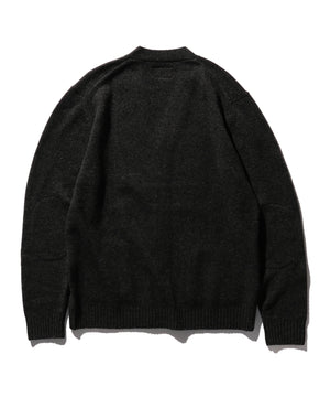 Beams Plus Cardigan Elbow Patch 7G Charcoal