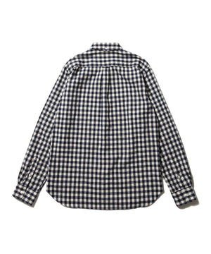 Beams Plus BD Gingham Shaggy Check Navy
