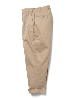 Beams Plus 2 Pleats Twill Khaki