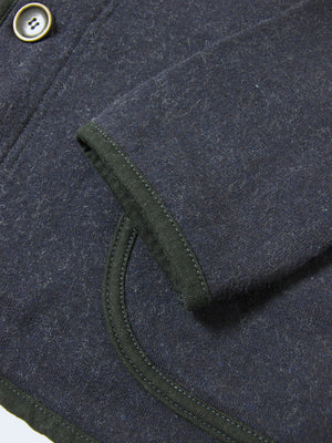 Pure Blue Japan Indigo Fleece Cardigan