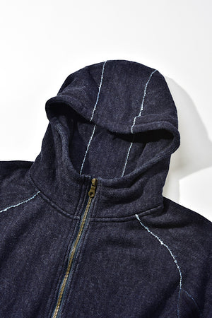 Pure Blue Japan Indigo Jacquard Zip-Up 5393-1