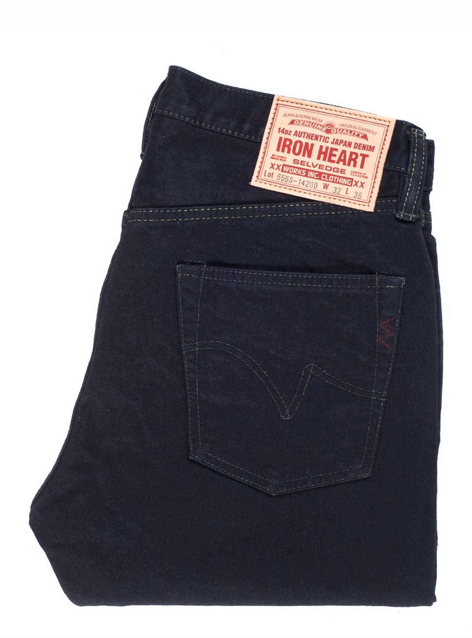 Iron Heart 14oz Overdyed Indigo 555S-142OD 