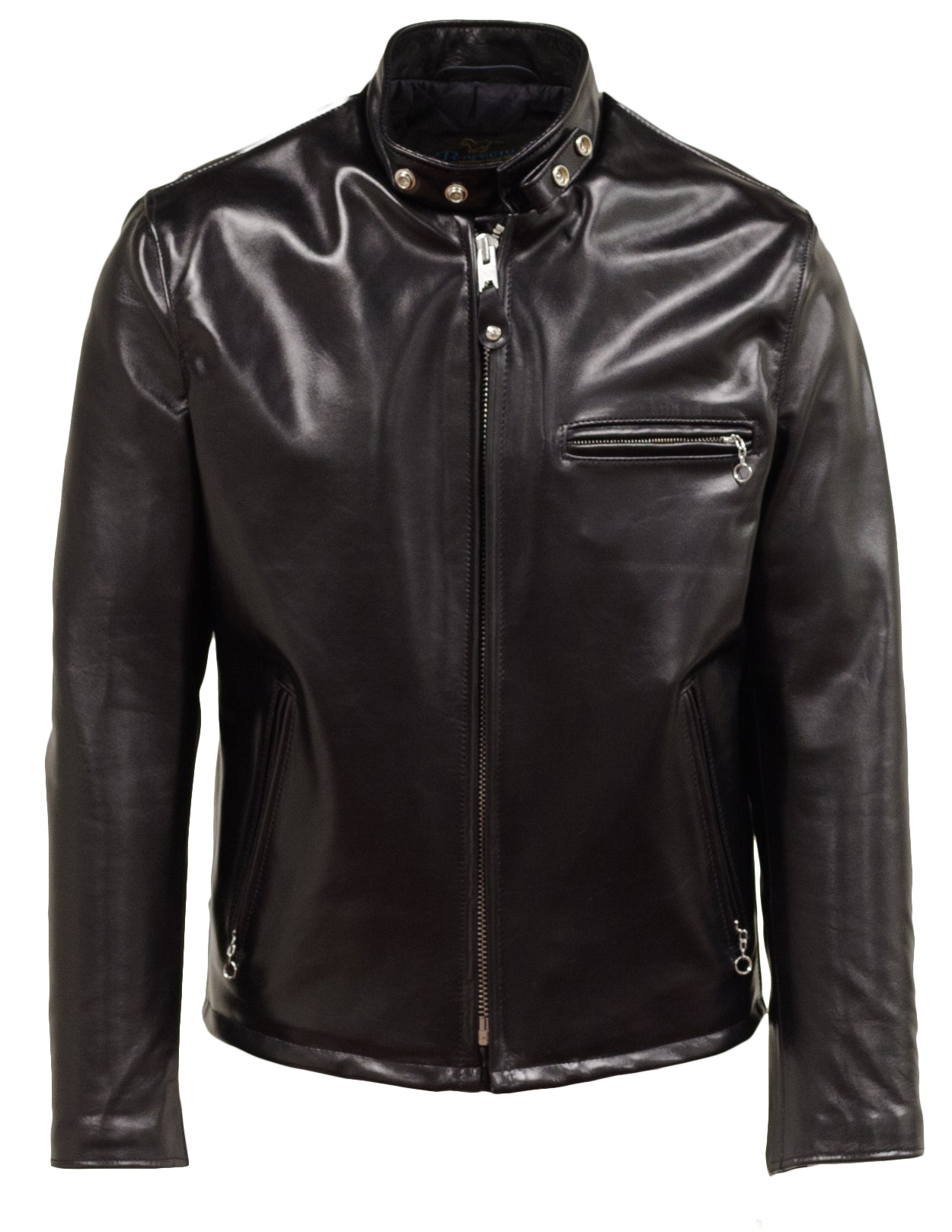 Schott 641HH Classic Racer Jacket Black Horsehide - Mildblend