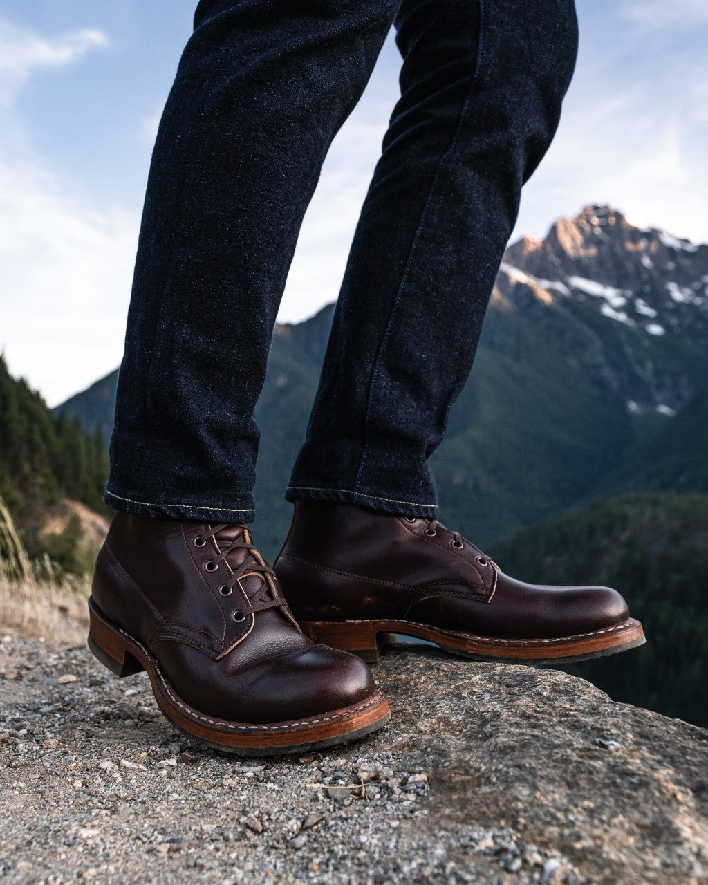 whites semi dress White's Boots Plain Toe Dark Brown Chromexcel