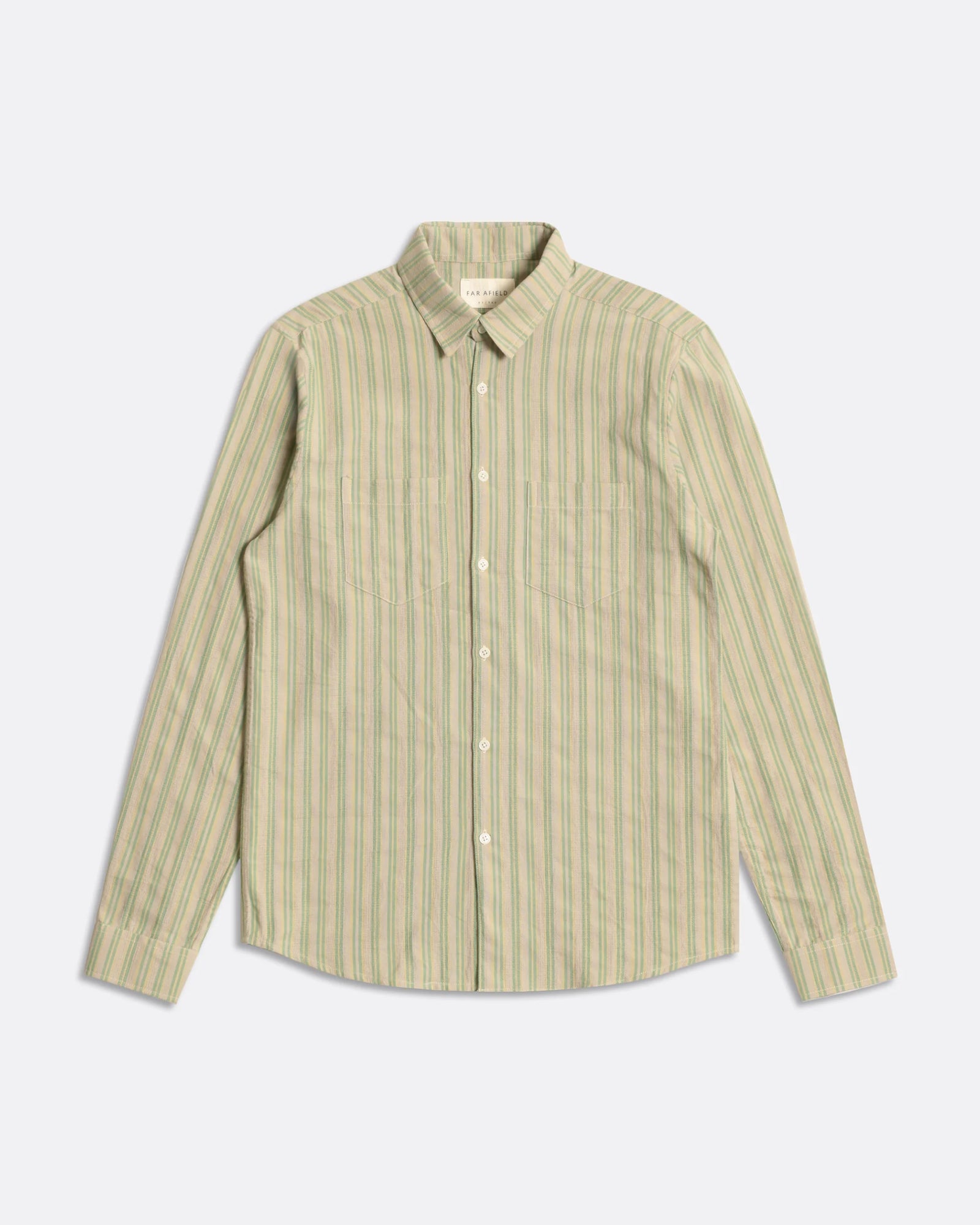 Far Afield Classic Long Sleeve Green Stripe