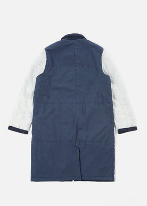 Universal Works Insulated Over Coat Navy Reversable