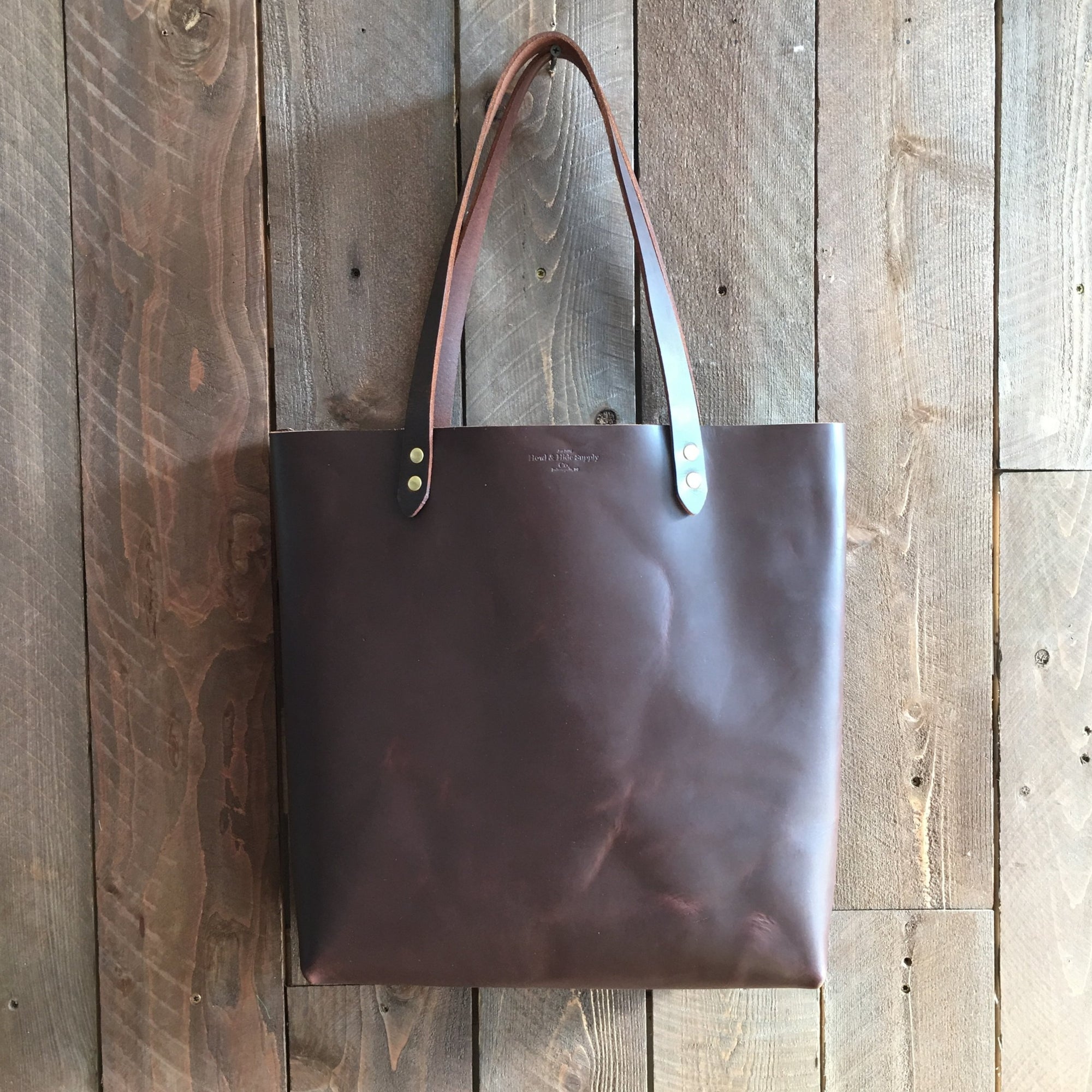 Howl and Hide Jameson Tote in Umber