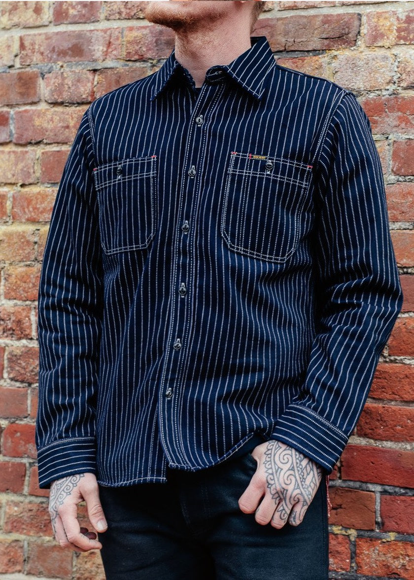 Iron Heart Denim IHSH-266-IND 12oz Wabash Work Shirt Indigo