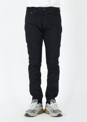 Japan Blue Circle Black 14oz Tapered Selvedge Denim