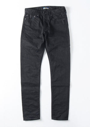Japan Blue Circle Black 14oz Tapered Selvedge Denim