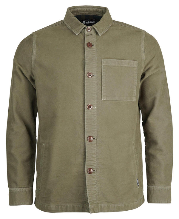 Barbour Moleskin Overshirt in Olive - Mildblend Supply Co