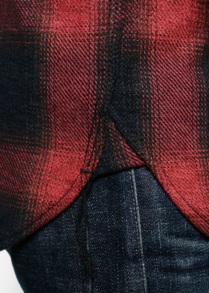 Rogue Territory BM Shirt Red/Black Ombre Plaid