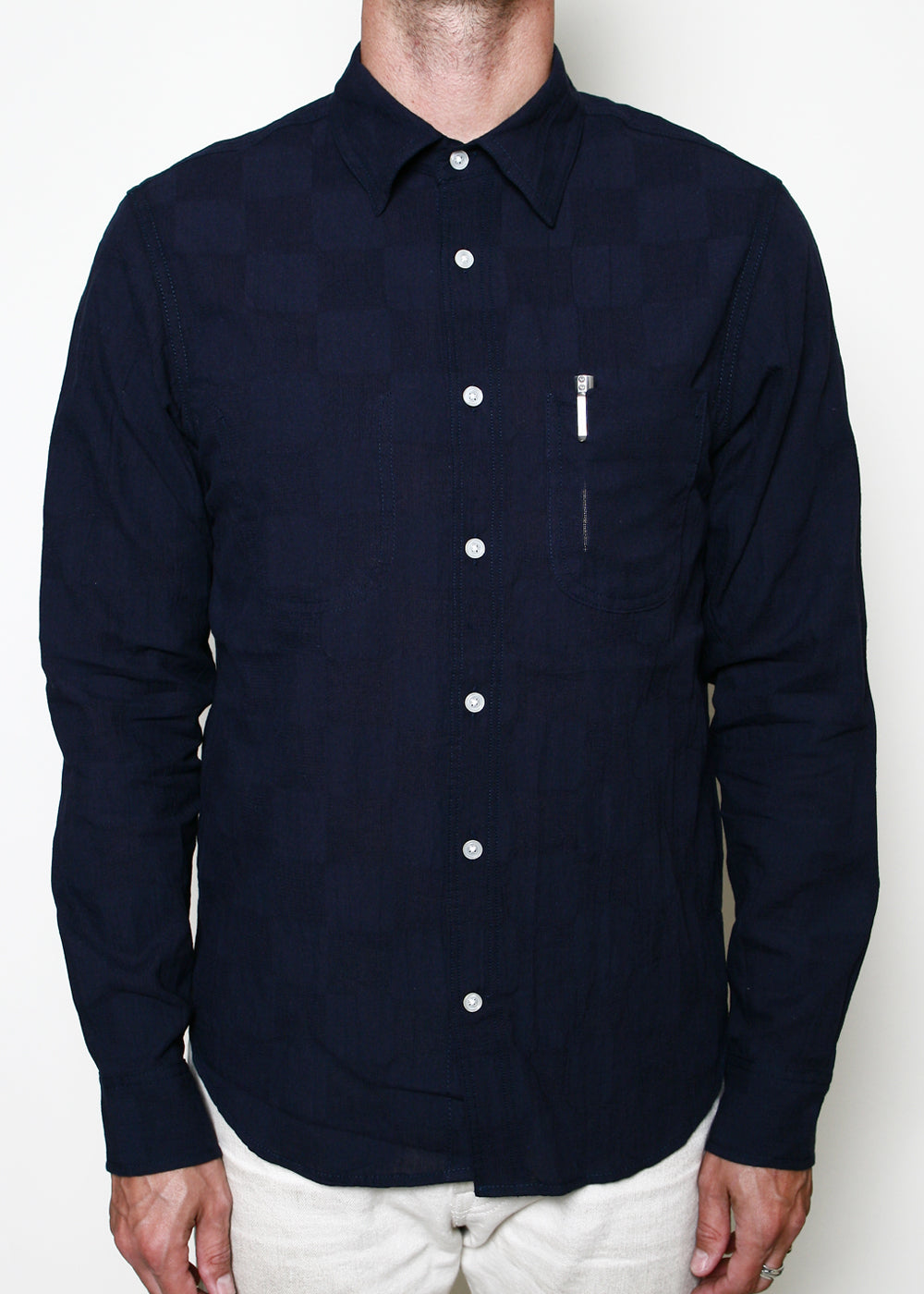 Rogue Territory Jumper Shirt Navy Checkered