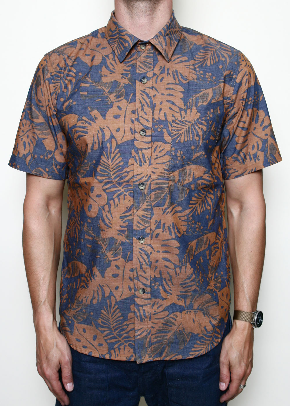 Rogue Territory Oxford Shirt Short Sleeve Terra Cotta Monsters