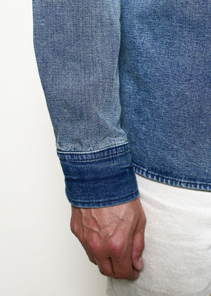 Rogue Territory Work Shirt Washed Out Indigo Selvedge