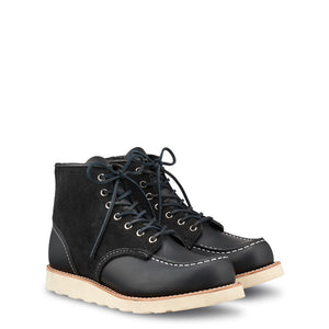 Red Wing 8818 6-inch Moc, Black Chrome / Black Abilene Roughout