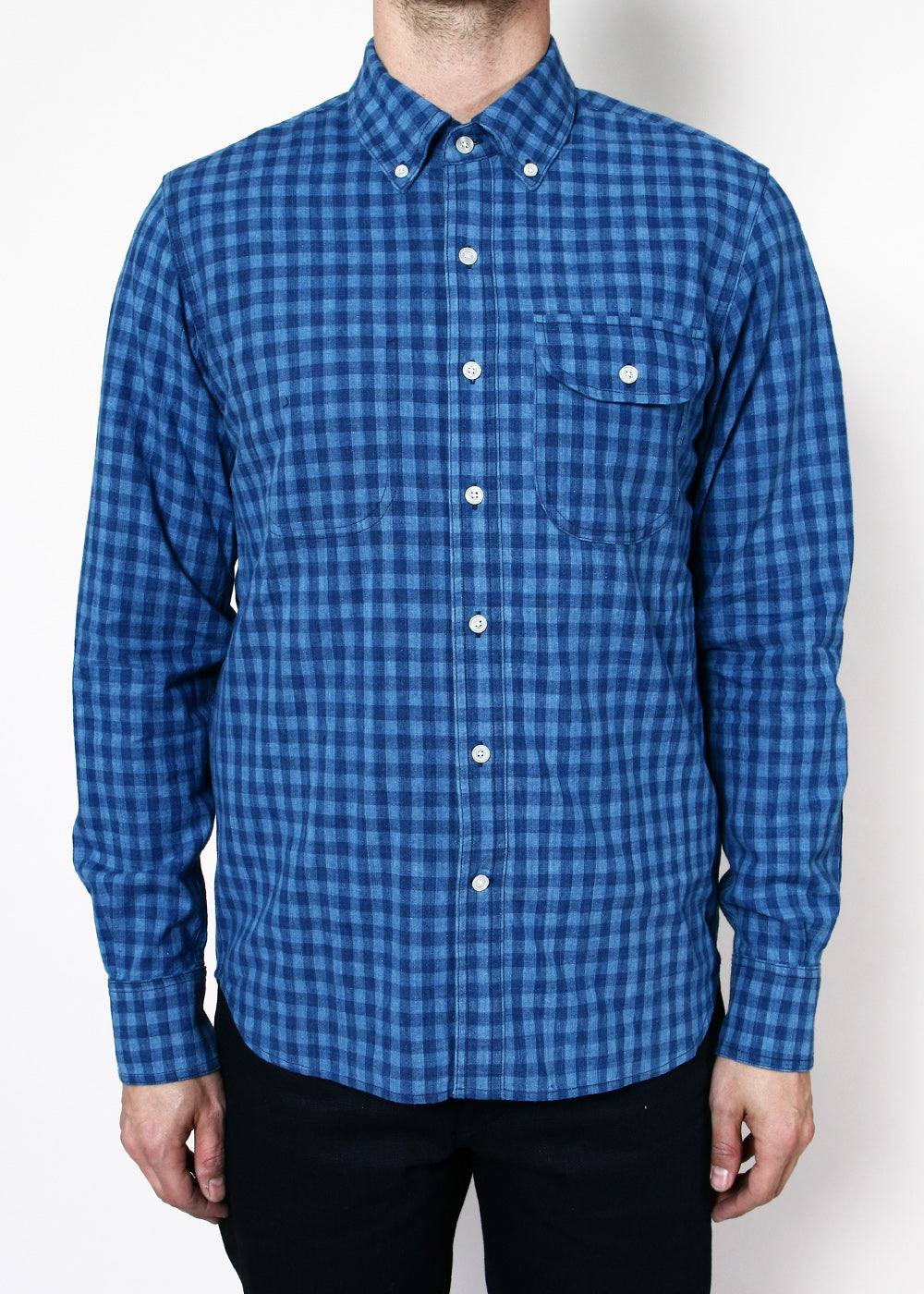 Rogue Territory Jumper Shirt Indigo Gingham