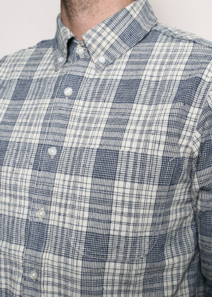 Rogue Territory Jumper Shirt Linen Blend Plaid