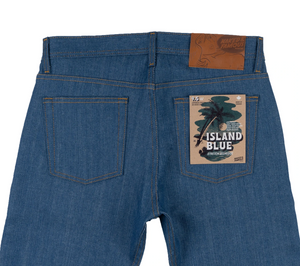 Naked & Famous Weird Guy Island Blue Stretch Selvedge