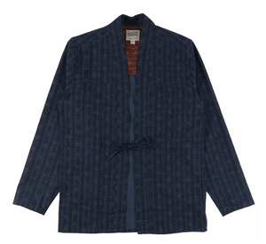 Naked & Famous Kimono Shirt Dark Blue