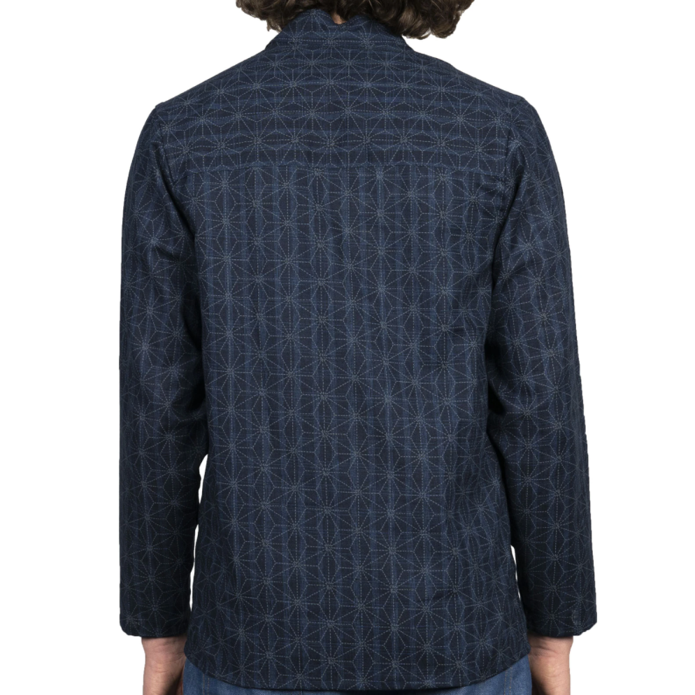 Naked & Famous Kimono Shirt Dark Blue - Mildblend Supply Co