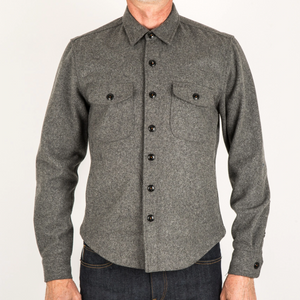 Kato by Hiroshi Kato The Anvil Shirt in Charcoal