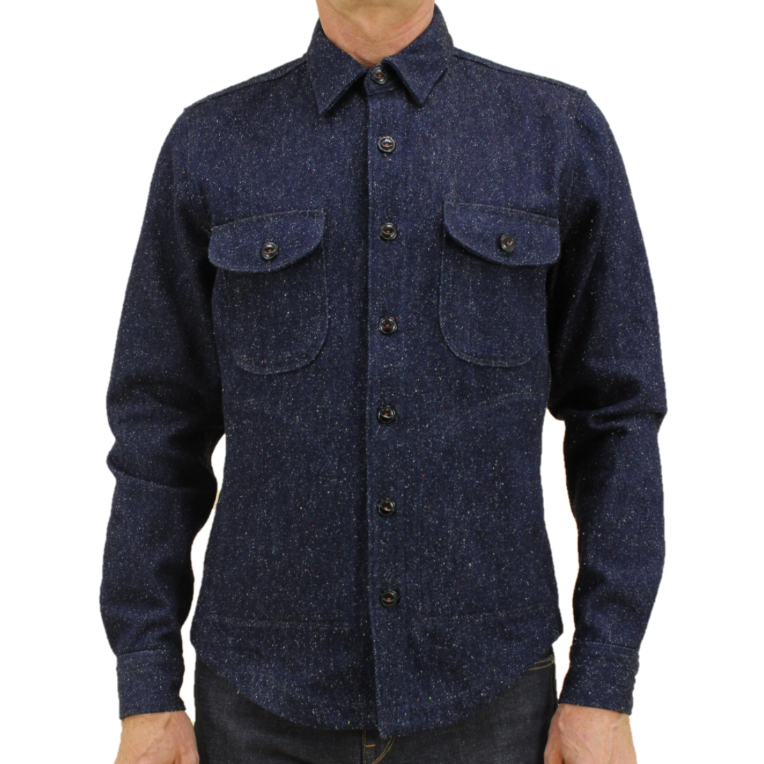 Kato by Hiroshi Kato The Anvil Shirt in Indigo Nep