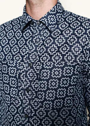 Rogue Territory BM Shirt Indigo Santa Fe