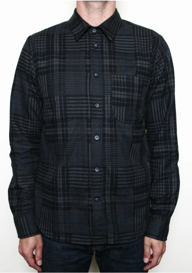 Rogue Territory Jumper Grey Abstract Plaid Shirt