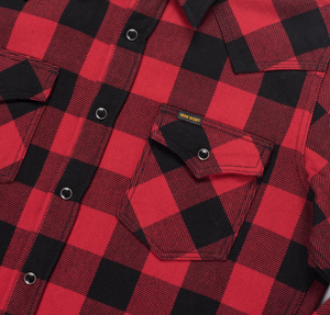 Iron Heart IH-232 Heavy Flannel Buffalo Check Western Shirt