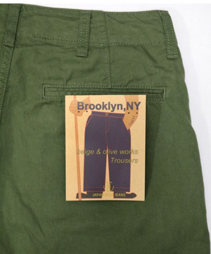 Japan Blue Brooklyn Trouser Olive