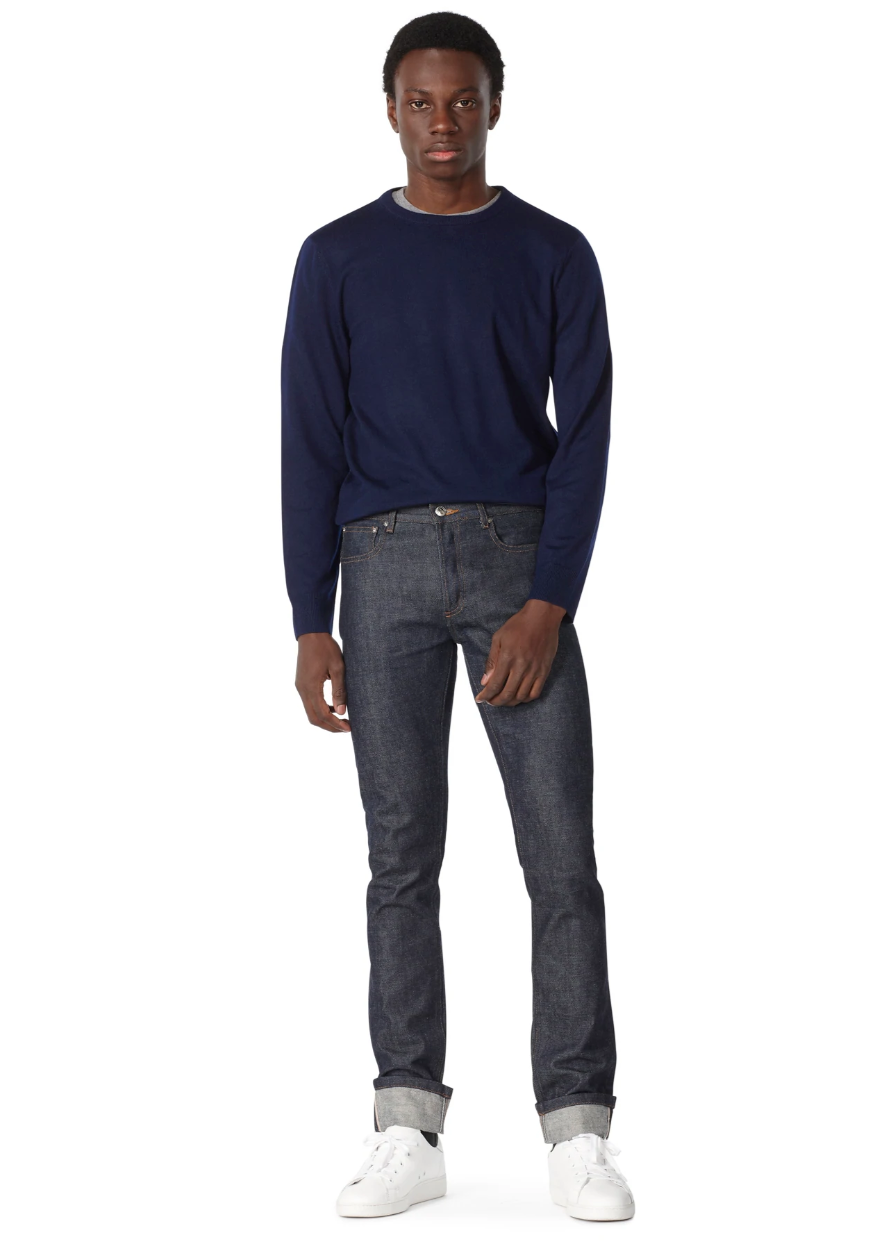 A.P.C. Petit Standard Raw Indigo Selvedge Denim - Mildblend Supply Co A.P.C. Petit Standard Raw Indigo Selvedge Denim - Mildblend Supply Co