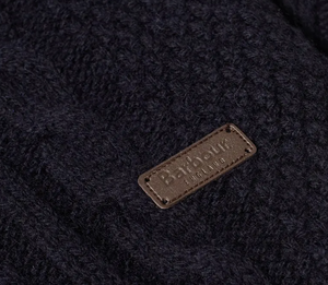 Barbour Chunky Cable Crewneck Sweater in Navy