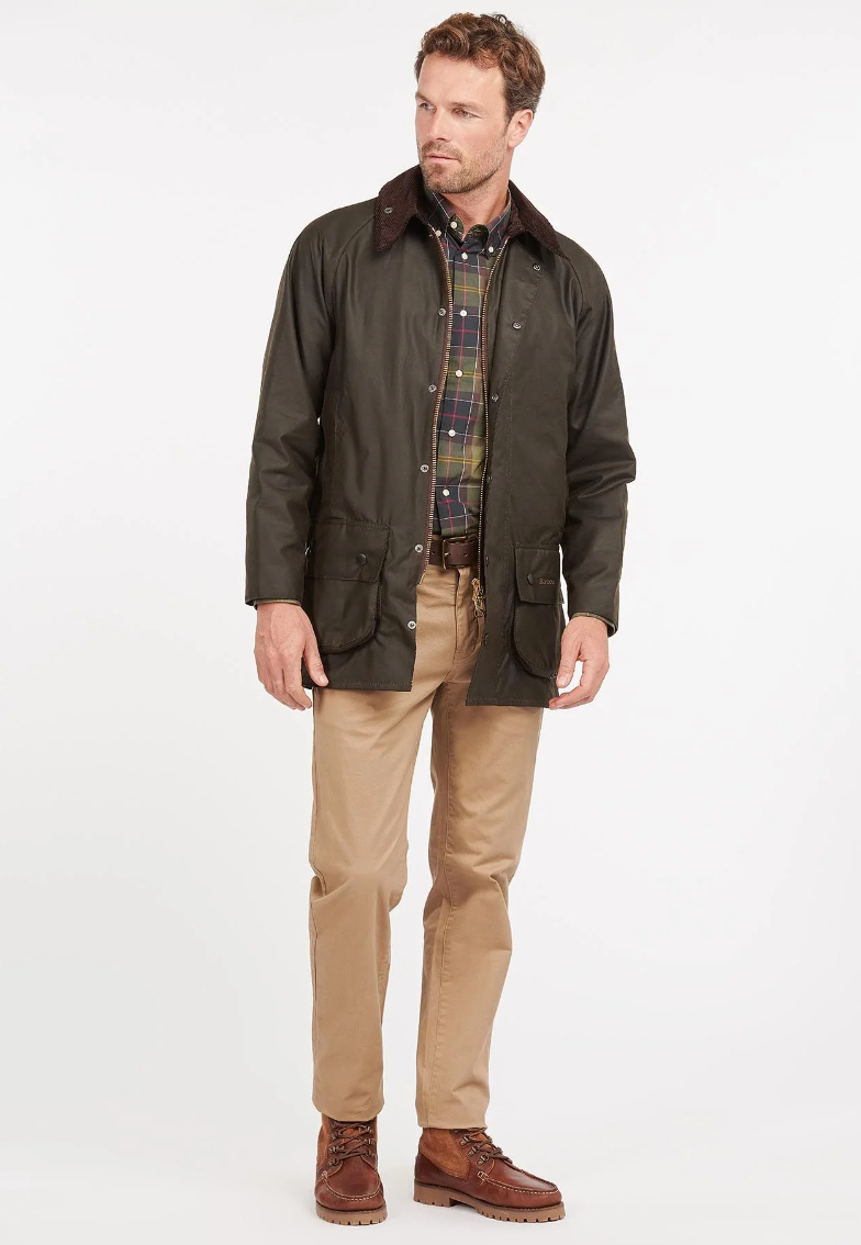 Barbour Classic Beaufort Wax Jacket in Olive - Mildblend Supply Co