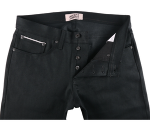 Naked and Famous Weird Guy Black Cobra Stretch Selvedge
