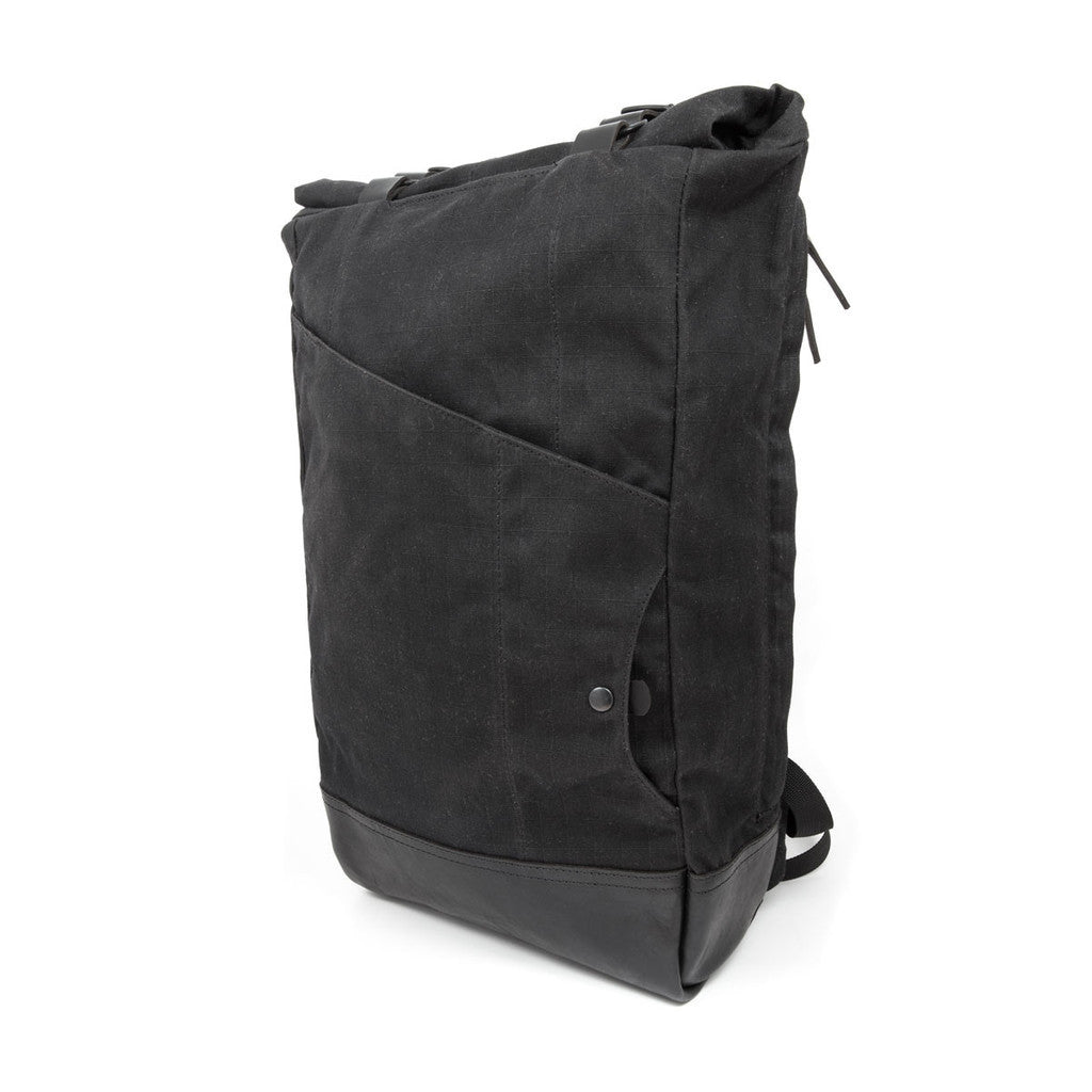 Teranishi Venture Backpack in Black Gridwax