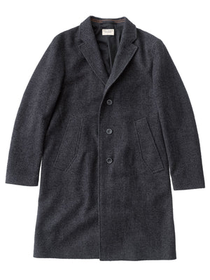 Nudie Jeans Waldo Recycled Check Coat Dark Brown