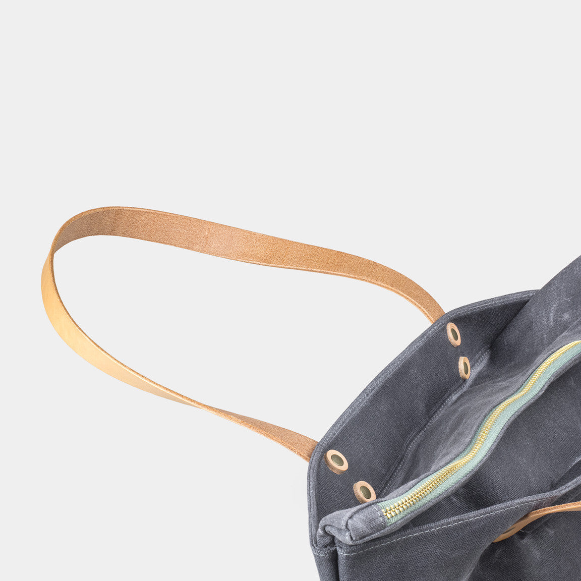 Winter Session Zip Top Tote in Grey
