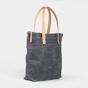 Winter Session Zip Top Tote in Grey