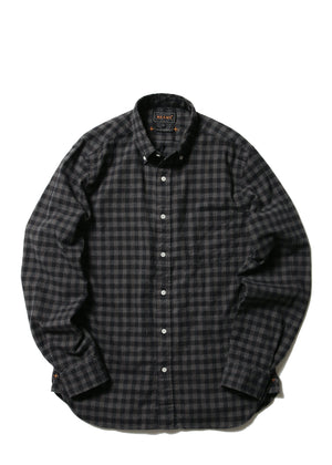 Beams Plus BD Gingham Shaggy Check Grey