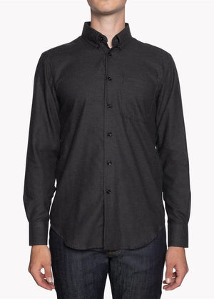 Naked & Famous Easy Shirt Soft Twill Charcoal