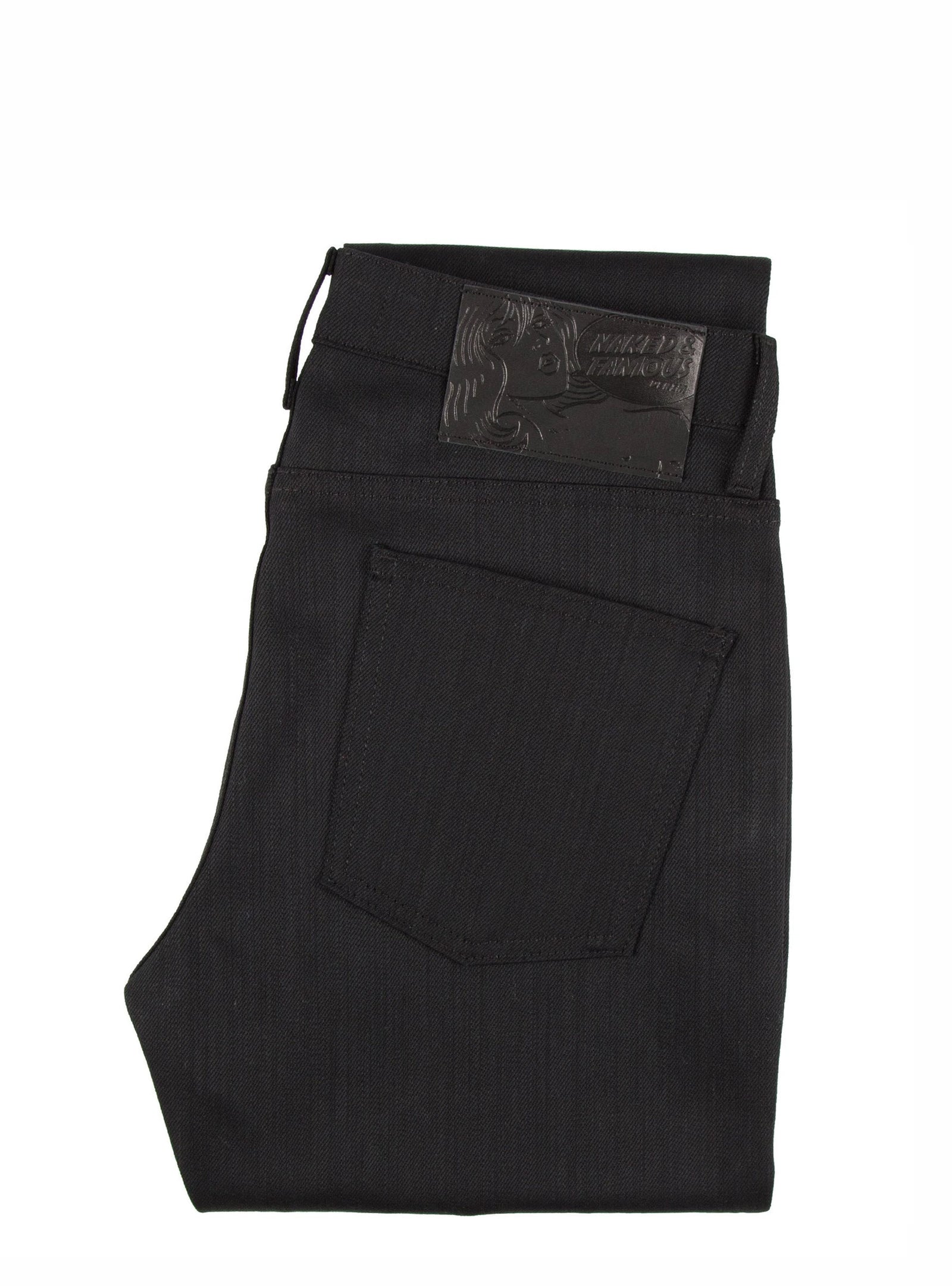 Naked & Famous Super Guy Black Power Stretch