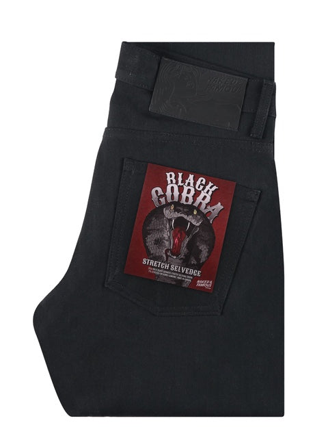 Naked & Famous Super Guy Black Cobra Stretch Selvedge