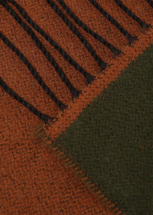 Universal Works Scarf Double Sided Brown Olive
