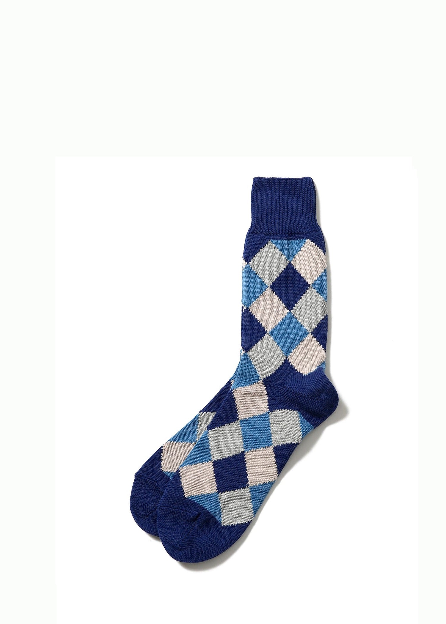 Beams Plus Diamond Socks Navy