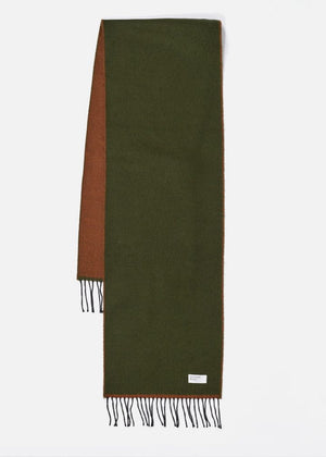 Universal Works Scarf Double Sided Brown Olive