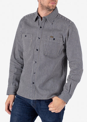 Iron Heart 12oz Hickory Stripe Shirt