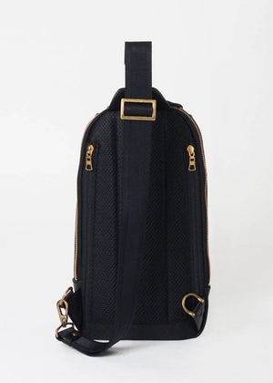 Master-Piece Gloss Leather Shoulder Bag in Black