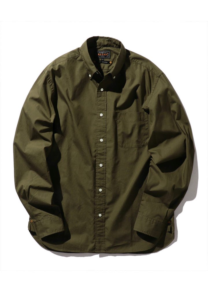 Beams Plus B.D. Fine Broad Cloth Olive