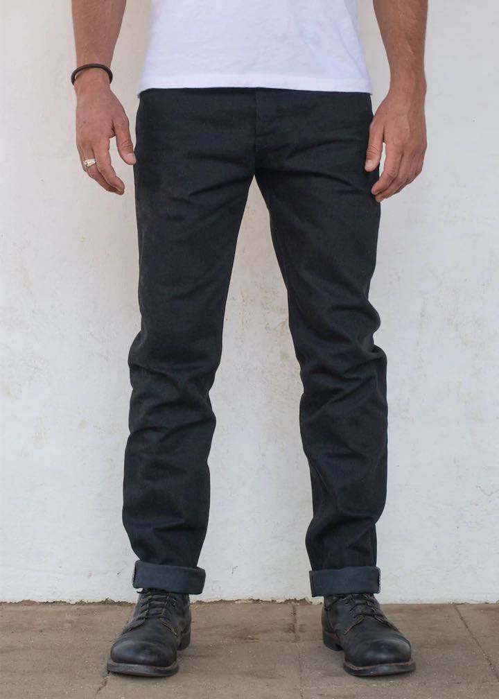 Freenote Cloth Portola 14oz Black Grey Selvedge Denim